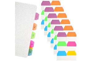 HOPTON Haftnotizen Klebezettel Klein, 720 Blätter Heftstreifen, Seitenmarker Selbstklebend, Sticky Notes Transparent, Praktischen Book Tabs, Page Marker für Schreibwaren Aesthetic, Studieren, Büro - 6 Farben