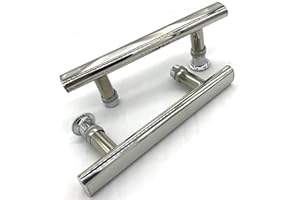 YUANQIAN Maniglia per doccia, cromata, con fori distanti 145 mm