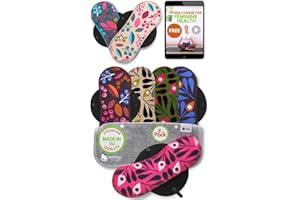 NATISSY Salvaslip Lavabili Cotone ORGANICO; 7 Pezzi (M) Salvaslip Donna MADE IN EU; Assorbenti Lavabili senza PUL; Salvaslip Riutilizzabili per l'uso quotidiano e perdite vaginali, NON per il ciclo menstruale