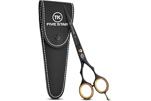 TK FIVE STAR SOLINGEN® Supra Premium 7" extra scharfe Friseurschere Haarschere Haarschneideschere für Damen Herren Friseure und Salons für feine und kräftige Haare Rostfrei