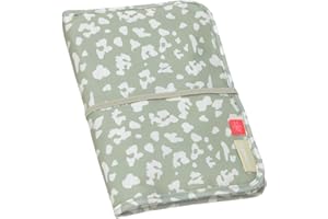 LÄSSIG Borsa per pannolini con fasciatoio con scomparto per le salviette umidificate da portare in viaggio/Changing Pouch Leo light khaki