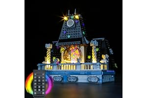 BrickBling - Juego de luces con mando a distancia compatible con Lego Dormitorio de Wednesday y Enid 76781 (no modelo), juego de iluminación LED compatible con Dormitorio de Wednesday y Enid Juguetes