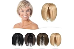 PARXITN Hair Toppers Femme Toupet à Clipser Complément Capillaire Synthétiques Postiches Droit Cheveux