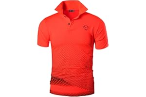 jeansian Homme De Sport Outdoor Manches Courtes Polos T-Shirt Tops LSL195