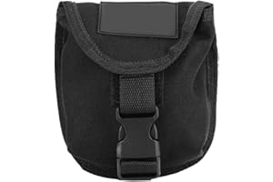 Heaveant Diving Weight Pocket, 2KG Scuba Diving Weight Belt Pocket with Quick Release Buckle(Black)