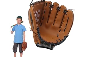 Bexdug Beisbol - Guantes Deportivos bateo Cuero PU para Lanzador - Catcher's Mitt con Palma Acolchada para niños, Adolescentes Profesionales, Accesorios béisbol, Suministros