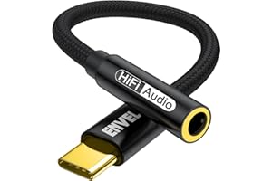ENVEL USB C auf 3,5 mm Kopfhörer Adapter, Typ C auf AUX Audiokabel, kompatibel mit Google Pixel 9 8 7 6 5 4 3, Samsung Galaxy S25 Ultra S24 S23 S22 S21 S20 S20, iPhone 16 Pro Max 16E 15,OnePlus 11 Pro