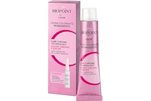 Biopoint Color - Crema Colorante Permanente con Fiala Hyaluplex Serum, Tinta per Capelli con Acido Ialuronico, Nutre, Idrata e Dona un Colore Brillante e Intenso, 60 ml