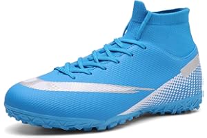 VTASQ Boys Football Boots Shoes Kids Astro Turf Trainers Kids Non-Slip Teenager Outdoor Football Shoes Girls Breathable Sneakers Unisex