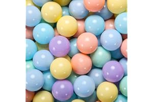 GOGOSO Ball Pit Balls for Toddler, Baby Plastic Playballs Kids Soft Pastel Non-Toxic BPA-Free, 100 Balls