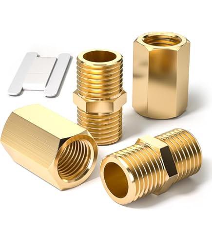 QUARKZMAN Edelstahl Rohrstopfen 3/8 NPT - 2 Stück Mit Gummidichtung