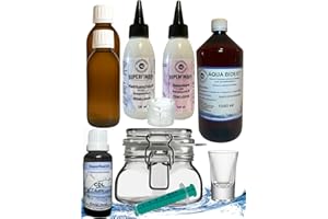 Superfind24 CDL/CDS Herstellungs-Set für 15 x 220 ml. Zum Kinderleichten Selbermachen, einer 0,3% Chlordioxidlösung inklusive. 1 L. Dampfdestilliertem Aqua Bidest Wasser