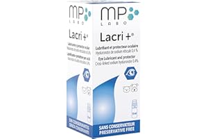 MP Labo Lacri+® 10 ml - Lubrifiant et Protecteur Oculaire pour Chien et Chat - Solution à Base d’Hyaluronate de Sodium Réticulé sans Conservateur