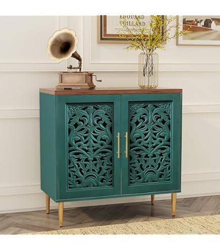 Navy Blue Buffet Sideboard Stained Top FREE DELIVERY 🚚 - Buffets - View #4