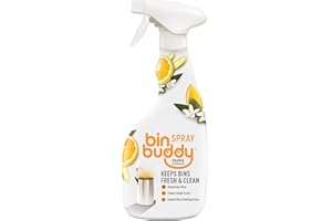 Bin Buddy Bin Freshening Orange & Lemon Grass Spray, 500ml, Kills Germs, Leaves Your Bin Smelling Great, Suitable for Indoor and Outdoor Bins