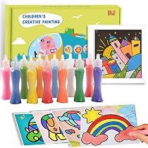 Kit Peinture Au Sable Toptime - 42 Cartes + 24 Sables Colorés - Activité Enfant 3 Ans+ - Éducatif Et Créatif