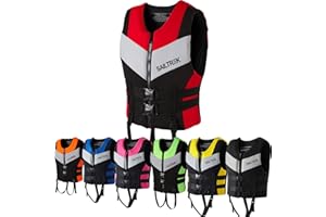 FXKJ Life Jacket for Adults, Paddle Boarding Lightweight Swimming Vest Buoyancy Aid Life Jacket Neoprene Men Women Life Vests For Kayaking Fishing Surfing