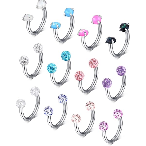 Anneau De Sourcil Araignée Noir Pour Piercing - Acier Chirurgical Hypoallergénique 8 Mm - Homme Et Femme