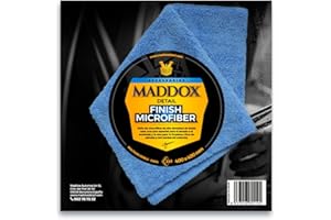 Maddox Detail - Finish Microfiber | 40x40 cm | La Microfibre Voiture pour Votre Véhicule | Double Face pour Séchage et Nettoyage | Haute Densité et sans Peluche | pour Le Kit de Nettoyage de Voiture