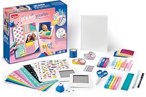 Maped Creativ - Scrapbooking - Kit Complet d'Activités, avec + de 50 Accessoires et Matériel Maped, dont 1 Carnet et 2 cadres Photo Polaroïd à Décorer - A Partir de 7 Ans