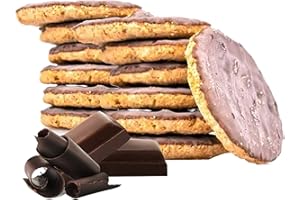 BISCUITS PROTÉINÉS Line@diet | 14x4 biscuits goût ENROBÉ de CHOCOLAT | 26% PROTEIN | Fit Snack 7 ENROBÉ de CHOCOLAT