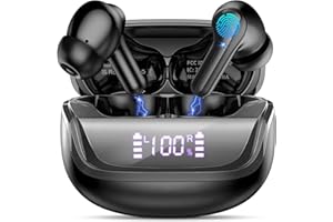 DONERTON 2026 Cuffie Bluetooth 5.4, Auricolari Bluetooth Stereo HiFi, 50 Ore Cuffiette In Ear con 4 ENC Cancellazione Rumore Mics, IP7 Impermeabili Cuffie Senza Fili per Android/iOS, Cuffiette Touch Control