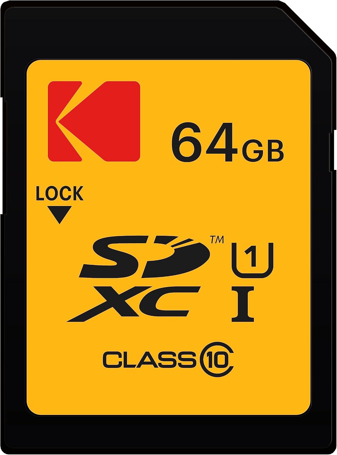 Kodak SD Card 64GB UHS-I U1 V10 SDHC/XC Memory Card - Max Read Speed 85MB/s Max Write Speed 25MB/s Max - Full HD Video and Photos Storage - SD Card