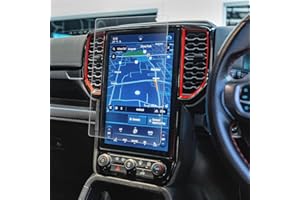tunez Tempered Glass Screen Protector Guard For Next Gen Ranger T6.2 P703 RA Year 2022 2023 2024 2025 Infotainment Radio System Head Unit Stereo Player (12-inch Infotainment Radio)