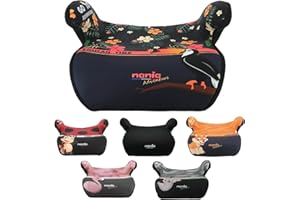Nania – Rehausseur ceinturé ALPHA 126-150 cm R129 i-Size – Pour les enfants de 8 à 12 ans – Fabrication Française - Avec accoudoirs (Toucan)