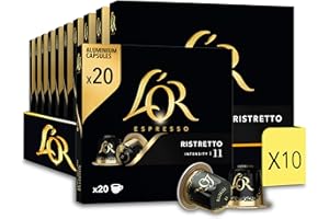 L'Or Espresso Café - 200 Capsules Ristretto n° 11 - compatibles Nespresso®* (lot de 10 x 20)