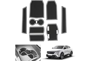 GAFAT Compatible avec Renault Rafale 2024 2025 Tapis Antidérapants, Nouveau Rafale 2024 Tapis en Caoutchouc pour Console Centrale, Porte-Gobelet, Couture de Porte, Rafale Accessoires (Blanc)