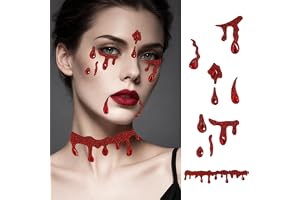 7 ark halloween tatuering ansikte, glitterstenar ansikte spindlar skelett fladdermus tatuering för halloween kostym kvinnor m