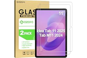 GOZOPO Screen Protector for Lenovo Idea Tab 11" 2025 / Tab M11 2024 Android Tablet 11 Inch, 9H Tempered Glass Film, Anti-Scratch, No Bubbles [2 Pack]