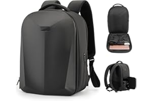 Cwatcun Camera Backpack, DSLR/SLR Camera Bag, 15.6 inch Laptop Compartment, USB Charging Port, Tripod Holder,Hardshell Case Compatible with Sony Canon Nikon Waterproof Camera Case