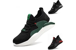 TOLHE Buty ochronne dla mężczyzn i kobiet S3 lekkie sportowe obuwie ochronne stalowe palce antypoślizgowe buty budowlane 36EU-46EU