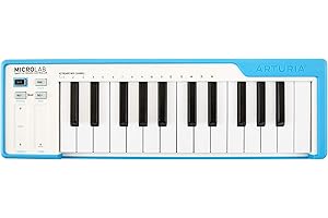 Arturia MicroLab Blau – Kompakte 25er USB-Controller-Tastatur