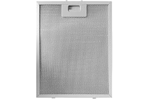 CARPANGO Dunstabzugshaube Metall-Fettfilter, 340 x 280 x 9 mm, Dunstabzugshaube, Filter, Ölsieb, Ölleitblech, Zubehör für Küchen-Abluftventilator