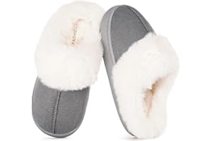 ZUSERIS Pantofole Bambina Invernali Ciabatte Bambino Calde Scarpe Da Casa Interne Ragazze Fluffy Peluche Pantofole Comode Antiscivolo