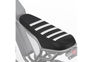 RUNFARR Ebike Seat Cover Ebike Seat Gripper Cover Waterproof for Q20 electric motorbike White