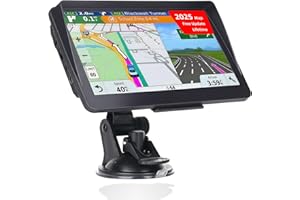 IGEAIIE 7 Inch Sat Nav for Car, HGV Truck, HD GPS Navigation System with UK & Europe Maps 2025, Lifetime Free Updates, Support Postcode Search, Voice Guidance, Speed Camera Alerts, and POI