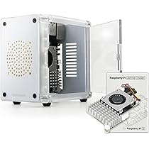 ElectroCookie Raspberry Pi 5 Carcasa, Carcasa de Mini-Torre de Aluminio