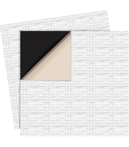 BOXOB Teichfolien-Reparatur-Set – 2 Stück, Je 20x20 Cm, Selbstklebendes EPDM-Gummi, Wasserdicht