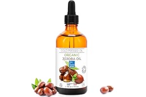 BLEU & MARINE BRETANIA Aceite de Jojoba, BIO, Puro y Natural: Serum Facial, Hidratante Cabello y Barba, Desmaquillante, Limpiador Facial, Serum Pestañas, Aceite Cuticulas Uñas, Cuidado Piel Atópica - 50 ml