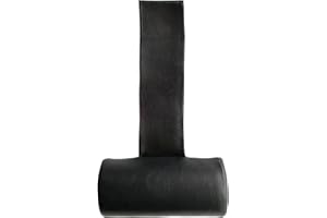 CANADIAN SPA CO. Hot Tub Headrest Outdoor Neck Pillow for Pool Waterproof Half Round Pool Cushion in Black, Hot Tub Accessories