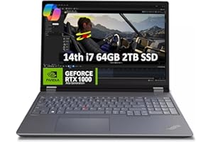 IST COMPUTERS Lenovo ThinkPad P16 Gen 2 16" 4K UHD (3840 x 2400) Mobile Workstation (Intel 20-Core i7-14700HX, 64GB DDR5, 2TB SSD, NVIDIA RTX 2000 Ada) Laptop for Engineer, Designer, Architect, Win 11 Pro