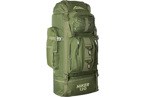 Andes 120L Hiker Backpack Extra Large Hiking/Camping Luggage Rucksack