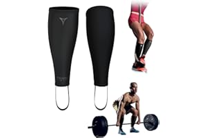 BREAKING LIMITS Deadlift Shin Guards - Neoprene Calf Support - Deadlift Socks - Shin Pads - Box Jumping for Men and Women - Shin Guards for Deadlifts