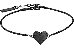 LIEBESKIND BERLIN TIME & JEWEL Herz Armband schwarz, LJ-0616-B-17