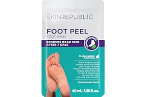 Skin Republic Foot Peel Mask, Helps Reduce Rough and Dry Feet and Heels, For Soft and Silky Skin, 40ml
