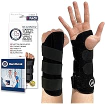 Dr. Brace Tutore Per Tunnel Carpale, Stecca Regolabile Per Polso Con Doppia Stecca E Cuscino Terapeutico, Allevia Dolore Da Artrite E Tendinite, Taglia S/M